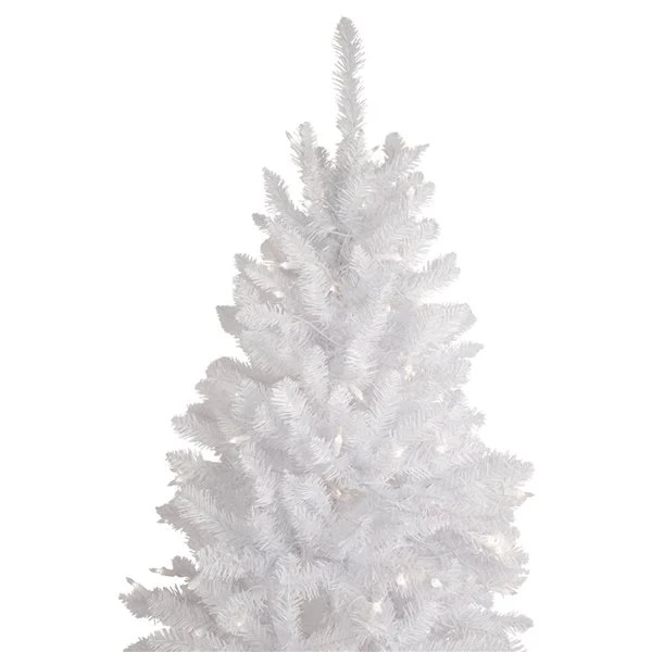 Northlight 7.5-ft Pre-lit Leg Base Pine Full Rightside-up White Artificial Christmas Tree With White Clear Incandescent Lights 6 Northlight 7.5-ft Pre-lit Leg Base Pine Full Rightside-up White Artificial Christmas Tree With White Clear Incandescent Lights - Image 4