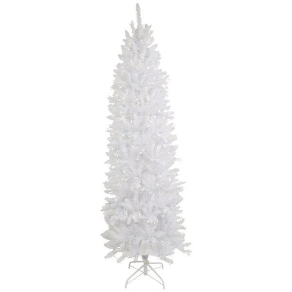 Northlight 7.5-ft Pre-lit Leg Base Pine Full Rightside-up White Artificial Christmas Tree With White Clear Incandescent Lights 4 Northlight 7.5-ft Pre-lit Leg Base Pine Full Rightside-up White Artificial Christmas Tree With White Clear Incandescent Lights - Image 2
