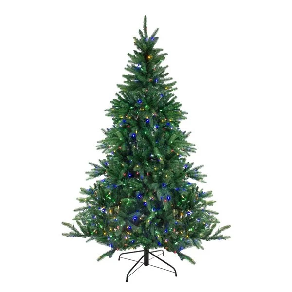 Northlight 7.5-ft Pre-lit Leg Base Full Rightside-up Green Artificial Christmas Tree With LED Lights 3 Northlight 7.5-ft Pre-lit Leg Base Full Rightside-up Green Artificial Christmas Tree With LED Lights