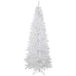 Northlight 7.5-ft Pre-lit Leg Base Pine Full Rightside-up White Artificial Christmas Tree With Warm White LED Lights 10 Northlight 7.5-ft Pre-lit Leg Base Pine Full Rightside-up White Artificial Christmas Tree With Warm White LED Lights -Northlight Paradise 332019174 MainImage 001 l