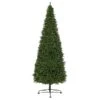 Northlight 15-ft Pre-lit Leg Base Slim Rightside-up Green Artificial Christmas Tree With White Clear Incandescent Lights