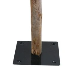 Northlight Pre-lit Leg Base Alpine Slim Flocked Green Artificial Christmas Tree With White Clear Incandescent Lights - Set Of 3