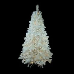Northlight 6.5-ft Pre-lit Leg Base Pine Full Rightside-up White Artificial Christmas Tree With Multicolour LED Lights -Northlight Paradise 332019188 AlternateImage2 l