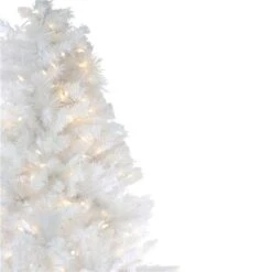 Northlight 6.5-ft Pre-lit Leg Base Pine Full Rightside-up White Artificial Christmas Tree With Multicolour LED Lights -Northlight Paradise 332019188 AlternateImage4 l