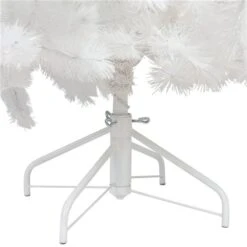 Northlight 7.5-ft Pre-lit Leg Base Alaskan Pine Full Rightside-up White Artificial Christmas Tree With Warm White LED Lights -Northlight Paradise 332019198 AlternateImage4 l