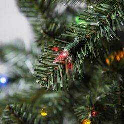 Holiday Living 6.5-ft Pre-Lit Artificial Fairmont Pine Christmas Tree With 250 Multicolour LED Lights