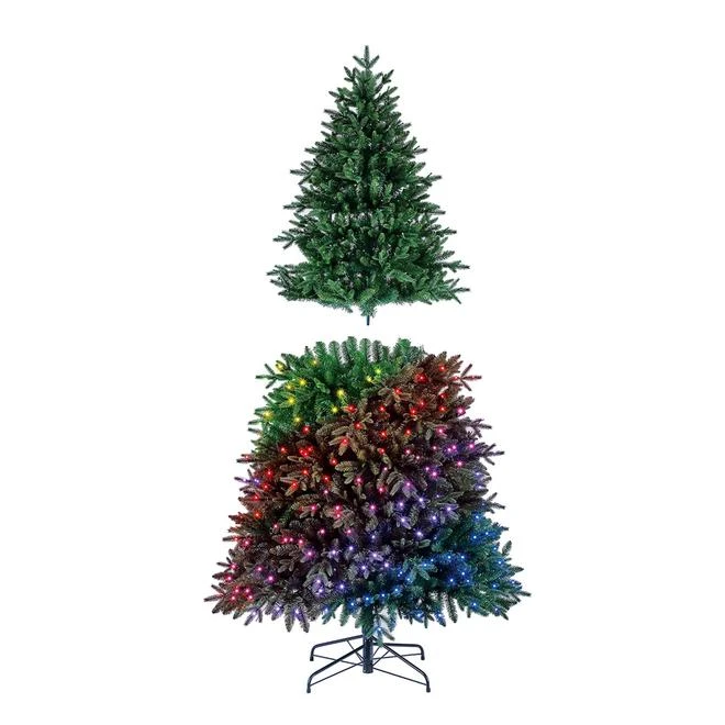 Holiday Living 7.5-ft Pre-Lit Artificial Norwood Spruce Christmas Tree With 435 RGB LED Lights 5 Holiday Living 7.5-ft Pre-Lit Artificial Norwood Spruce Christmas Tree With 435 RGB LED Lights - Image 3
