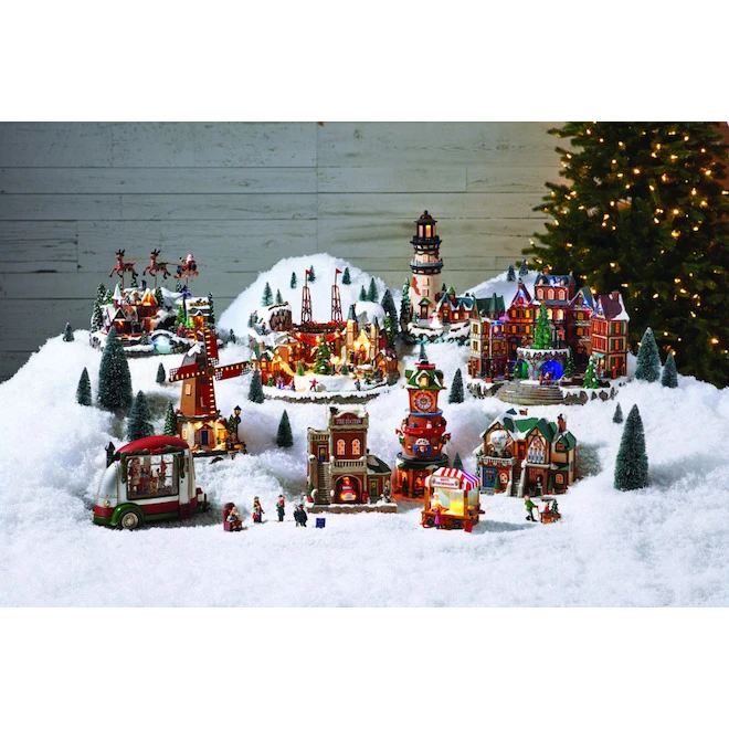 Carole Towne Christmas Village Figures Skiers 5/Pack 3 Carole Towne Christmas Village Figures Skiers 5/Pack