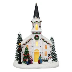 Carole Towne Church Lighted For Christmas Village -Northlight Paradise 43265104c L