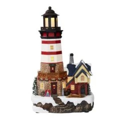 Carole Towne Cape Georgia Lighthouse For Christmas Village