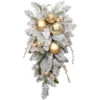 Holiday Living Christmas Artificial Gold Pine Ornament Teardrop 28-in