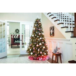 Christmas Tree Ornaments - Iridescent - Glass- Silver - 3-PK -Northlight Paradise 43285100c L