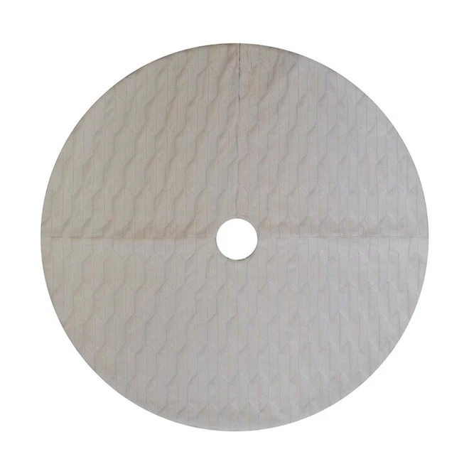 Holiday Living Christmas Tree Skirt Cream 48-in 3 Holiday Living Christmas Tree Skirt Cream 48-in