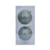 Holiday Living Set Of 2 Christmas Balls Blue And Gold
