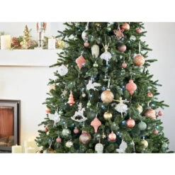 Holiday Living Set Of 2 Christmas Balls Glitter Pink And Gold -Northlight Paradise 43285186d L