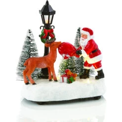 Carole Towne Christmas Lighted Santa With Reindeer Multicolour 8 Carole Towne Christmas Lighted Santa With Reindeer Multicolour -Northlight Paradise 43325157 L
