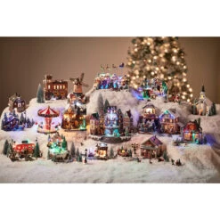 Carole Towne Christmas Lighted Santa With Reindeer Multicolour 9 Carole Towne Christmas Lighted Santa With Reindeer Multicolour -Northlight Paradise 43325157c L