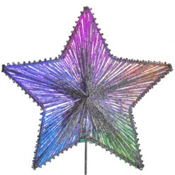 Holiday Living 1-Pack 10.75-in Silver Star Christmas Tree Topper