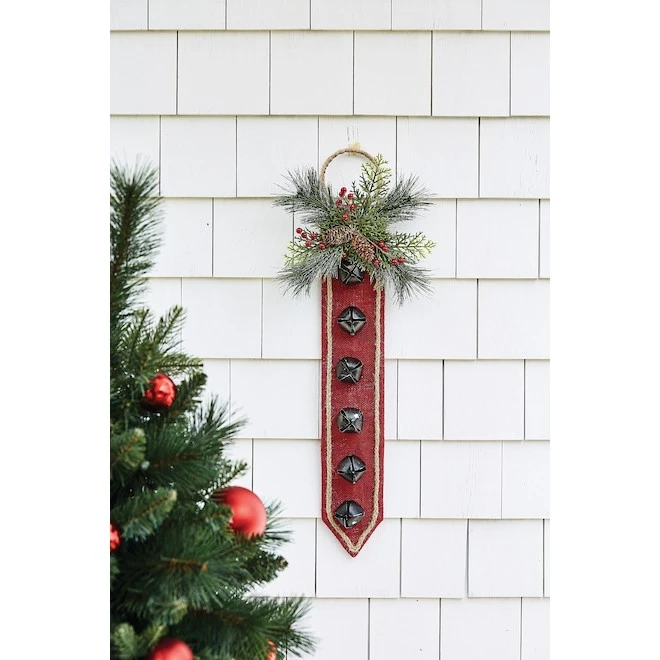 Holiday Living Suspended Christmas Decoration Red/Green/Black 8-in X 27-in 4 Holiday Living Suspended Christmas Decoration Red/Green/Black 8-in X 27-in - Image 2