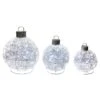 Holiday Living Set Of 3 Christmas Ornament Lighted 28-in, 23-in And 18-in -Northlight Paradise 44285069 L
