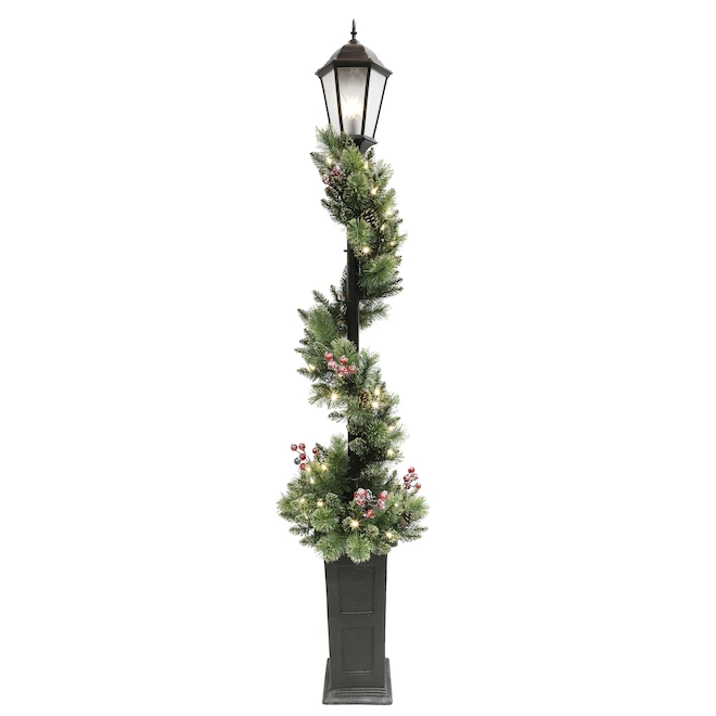 Holiday Living LED Potted Decorative Christmas Lamp Post 7-ft 3 Holiday Living LED Potted Decorative Christmas Lamp Post 7-ft