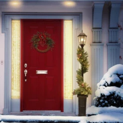 Holiday Living LED Potted Decorative Christmas Lamp Post 7-ft 9 Holiday Living LED Potted Decorative Christmas Lamp Post 7-ft -Northlight Paradise 50175160d L