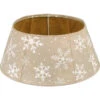 Holiday Living 26-in Christmas Tree Festive Tree Collar With White Snowflakes -Northlight Paradise 53345203 L