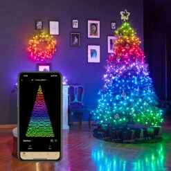 Twinkly 100-Light Multicolour Smart LED Christmas Lights -Northlight Paradise 66475000d L